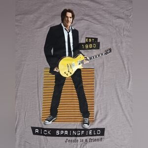 Rick Springfield 30th Anniversary Concert t-shirt NEW guitar rock pop